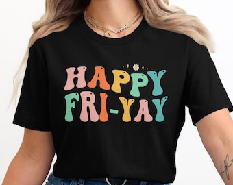 FriYAY Groovy Friday Vibes PNG - Perfect for Weekend Crafts & Fun Projects