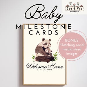 Cartes jalons Woodland Baby – Imprimable et téléchargement numérique | Accessoires photo mensuels pour bébés, aquarelle, décoration de chambre d'animaux, réseaux sociaux, cadeau gratuit