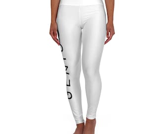 Genius High Waisted Yoga Leggings-White