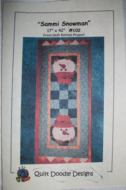 Sammi Snowman Table Runner Pattern - Etsy