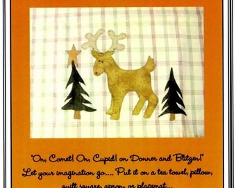 Santa's Little Reindeer Applique Pattern