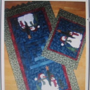 Snowman Buddies Table Runner and Placemats PDF Pattern From Quilt ...