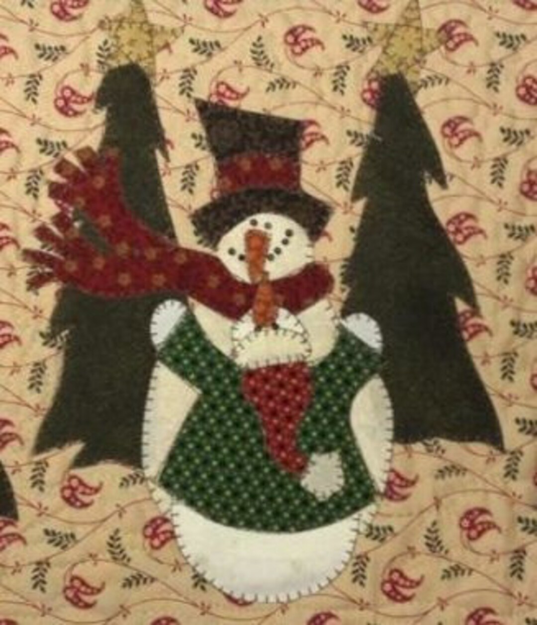 Snow Hug, A Cute Snowman Applique PDF Pattern for Tea Towel - Etsy