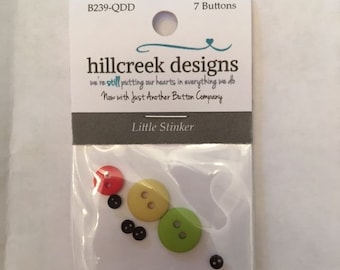 Little Stinker Button Pack from Hillcreek Designs B239-QDD