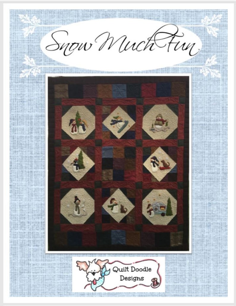 Snow Fun Quilt Pattern Snow Much Fun Complete PDF Pattern - Etsy