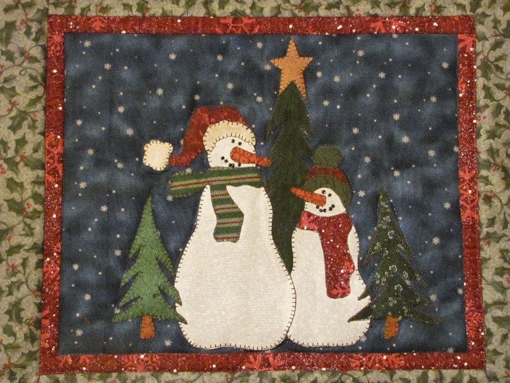 Snowman Buddies Table Runner and Placemats PDF Pattern From Quilt ...