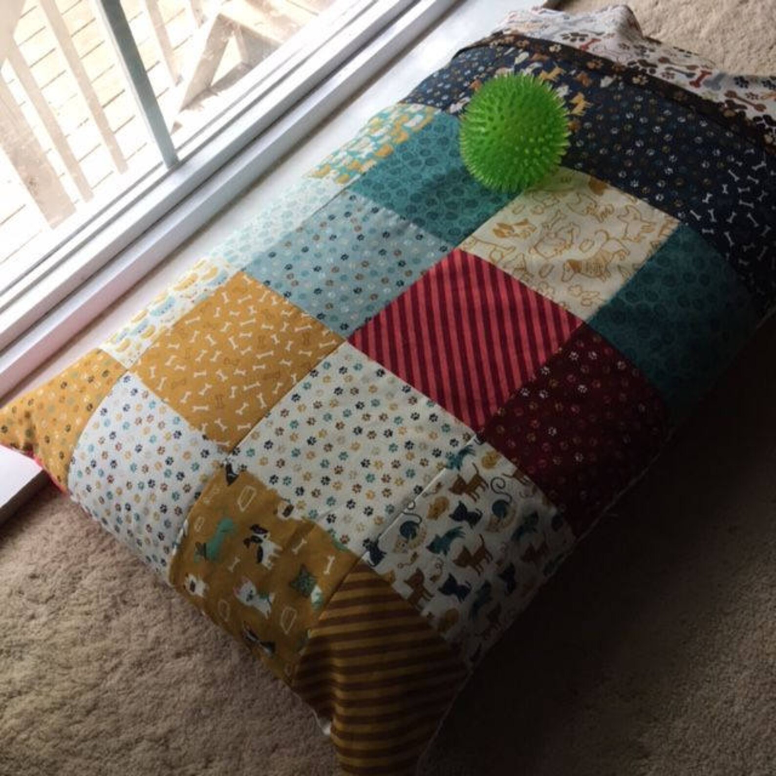Checkerboard Pillowcase Dog Bed PDF Pattern Etsy