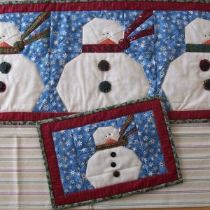 Bundle up Snowmen PDF Pattern From Quilt Doodle Designs | Etsy