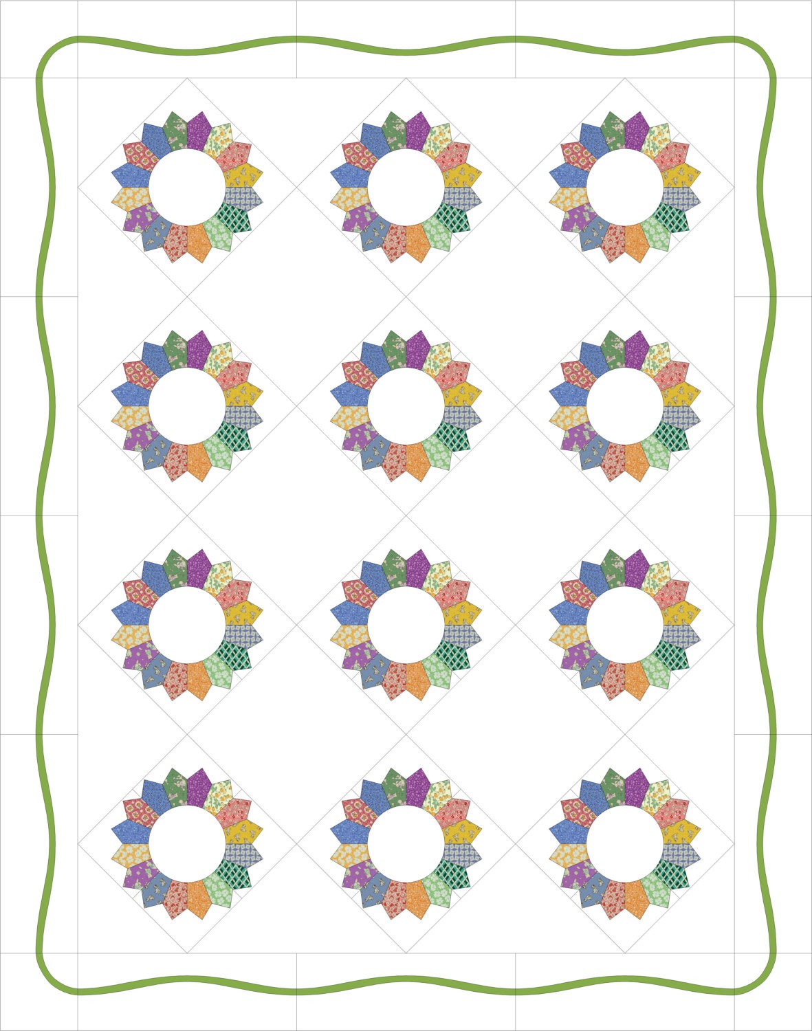 January A Traditional Mystery BOM Quilt Doodle Designs Etsy Canada