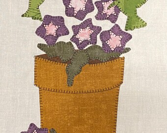 Augusts Block Hummingbirds BOM 2022 printed pattern