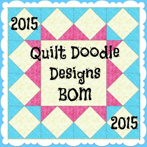 My Favorite Things Quilt Doodle Designs January's Blocks 2015 image 4