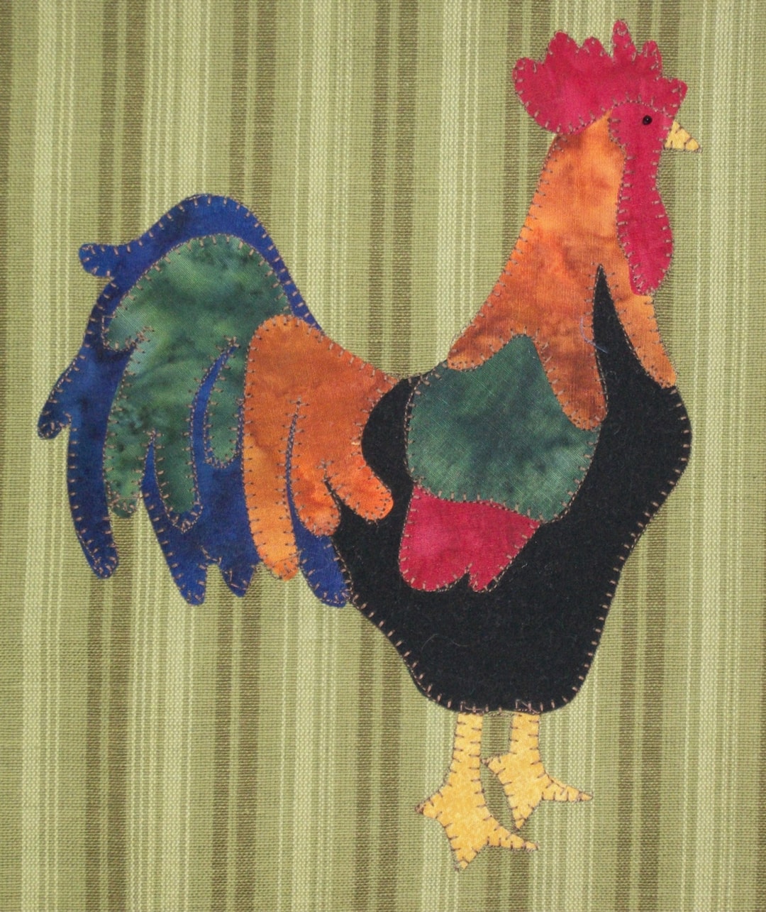 Rooster Applique PDF Pattern for Tea Towel - Etsy