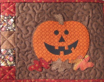Pumpkin Mug Mat PDF Pattern