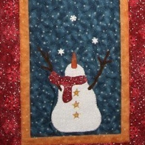 Wzór PDF bieżnika „Tasting Snowflakes” z Quilt Doodle Designs