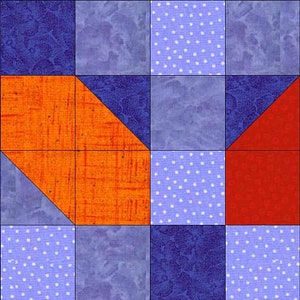 Block of The Month 2014 October's Block, String of Lights PDF Pattern