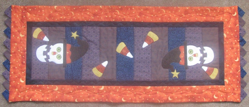 Mr. Halloween Table Runner PDF Pattern From Quilt Doodle Designs - Etsy