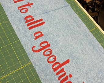 Junes And to all a goodnight section BOM 2023 printed pattern