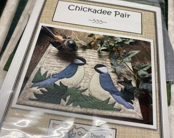 Chickadee Pair Mug Rug Kit