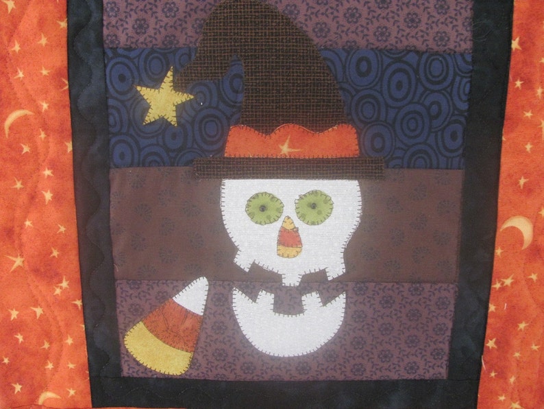 Mr. Halloween Table Runner PDF Pattern From Quilt Doodle Designs - Etsy