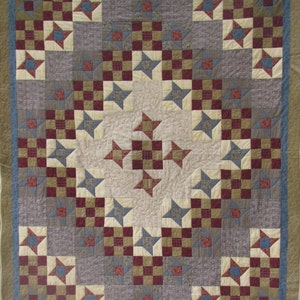 Stars Over Cedar Creek Quilt PDF Pattern from Quilt Doodle Designs