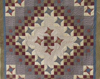 Padrão de colcha em PDF Stars Over Cedar Creek da Quilt Doodle Designs