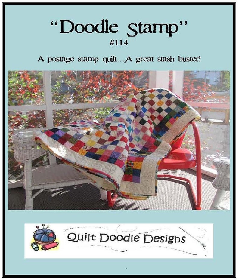Postage Stamp Quilt Pattern from Quilt Doodle Designs Etsy