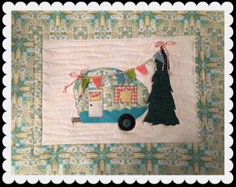 Camper Celebration PDF Mini Quilt Pattern from Quilt Doodle Designs