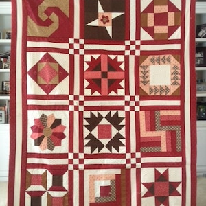 Quilt Doodle Block Of the Month Sampler PDF Quilt Pattern