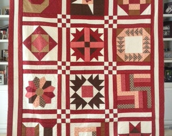 Quilt Doodle Block Of the Month Sampler PDF Quilt Pattern