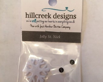 Jolly St. Nick Button Pack from Hillcreek Designs B216-QDD