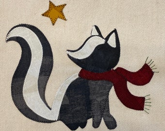 Bloque de marzo navideño de Woodland, Woodland Skunk