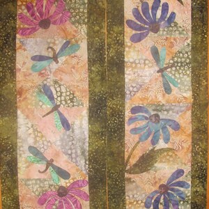 Dragonfly Dream Table Runner PDF Pattern From Quilt Doodle Designs - Etsy