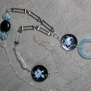 Eyeglass Loop Necklace - Modern Blues