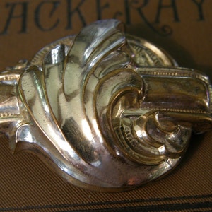 Early Victorian Holloware brooch