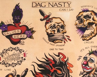 Dag Nasty Tattoo Flash