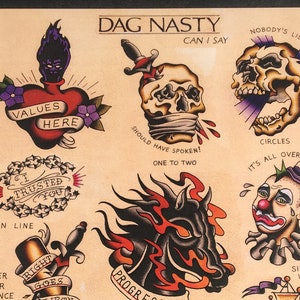 Dag Nasty Tattoo Flash