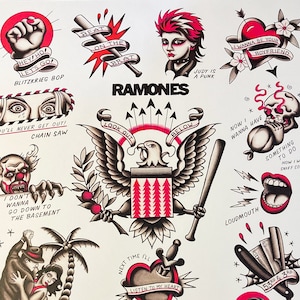 Ramones Tattoo Flash