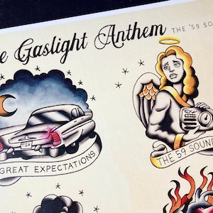 The Gaslight Anthem Tattoo Flash - The 59 Sound