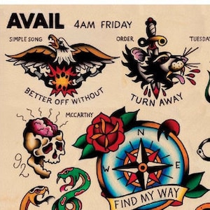 Avail 4am Friday Tattoo Flash