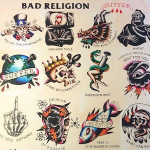 Bad Religion Suffer Tattoo Flash