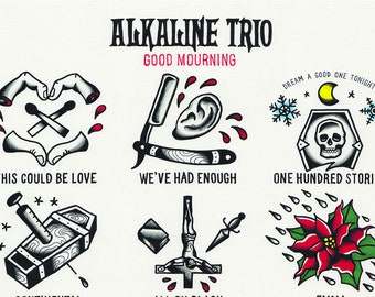 Alkaline Trio Tattoo Flash Poster