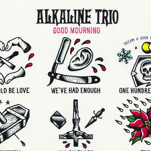 Alkaline Trio Tattoo Flash Cooking Wine Etsy