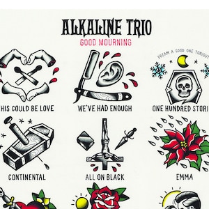 Alkaline Trio Tattoo Flash Poster