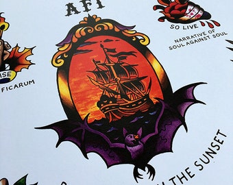 AFI Tattoo Flash - Black Sails