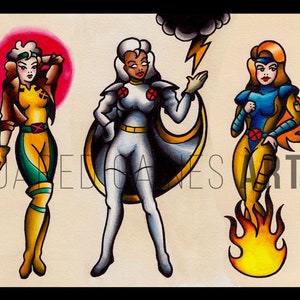 X-Men tattoo art print | Pin-up 1