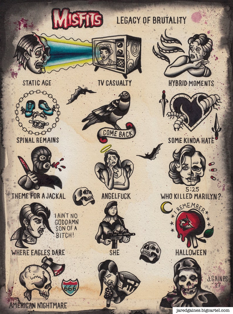 Misfits Tattoo Flash image 1