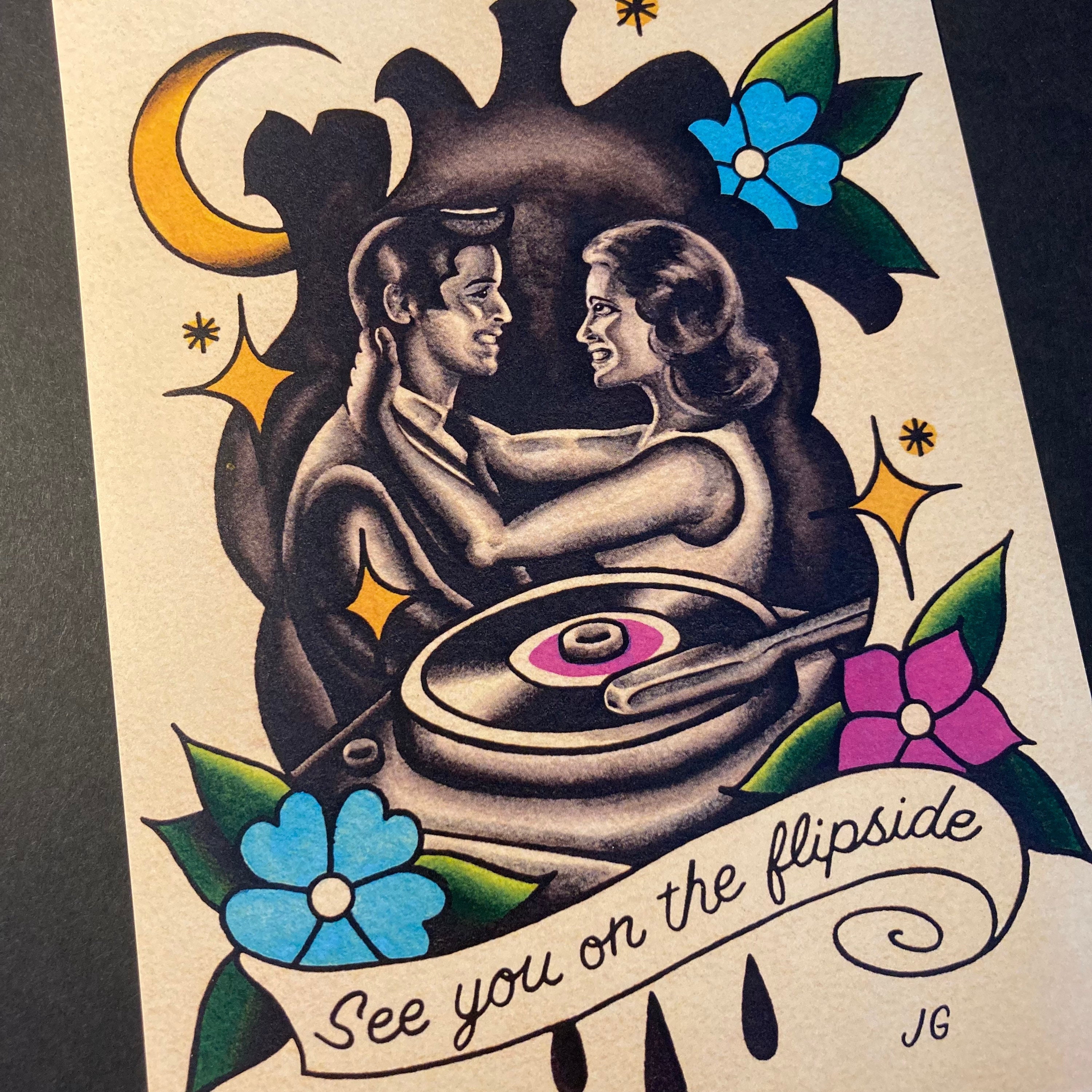 Gaslight Anthem Tattoo Flash - 45 - Etsy