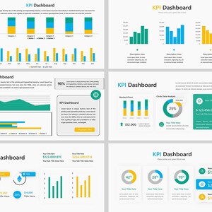 KPI Dashboard Powerpoint Template, KPI Dashboard Kit Powerpoint ...