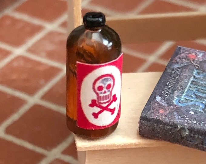 2 Dollhouse Miniature Unfinished Metal Chili Sauce Bottle