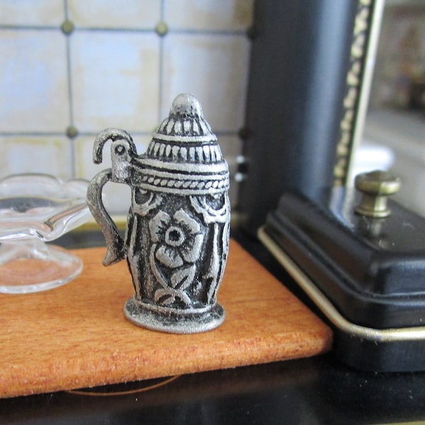 Miniature Stein, Mini Beer Stein, Style #11, Dollhouse Miniature, 1:12 Scale, Mini Mug, Dollhouse Accessory, Decor